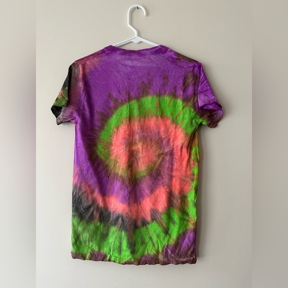 Gildan Tie Dye Multicolored Print Shirt With Quote Be Kind Size S - Picture 8 of 8